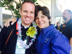 The fabulous @pilotmike, oddly without his Blackberry. @denisefishburne