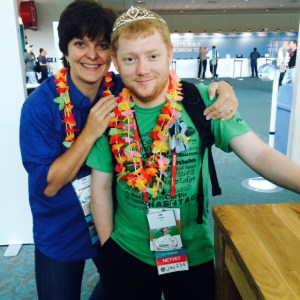 The awesome ginger princess @jay25f with the fantastic @denisefishburne.